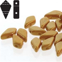[ 4-2-B-1 ] Czech Kite Beads : 9x5mm - KT9583120-14495 - Lemon Red Luster - 25 Count