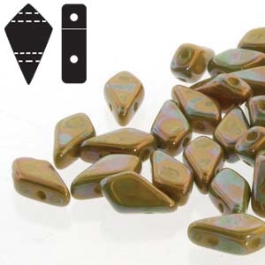 Czech Kite Beads : 9x5mm - KT9583120-15001 - Lemon Nebula - 25 Count