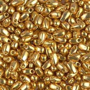 [ 3-1-B-T ] Miyuki Long Drop 3x5.5mm - LDP-4202 - GA Duracoat Gold - 10 Grams
