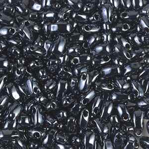 [ 3-1-B-T ] Miyuki Long Drop 3x5.5mm - LDP-451 - M Hematite - 10 Grams