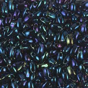 [ 3-1-B-T ] Miyuki Long Drop 3x5.5mm - LDP-452 - MR Blue - 10 Grams