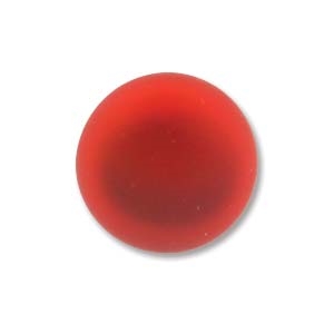 Lunasoft Cabochon - 14mm Round - Cherry - Sold Individually