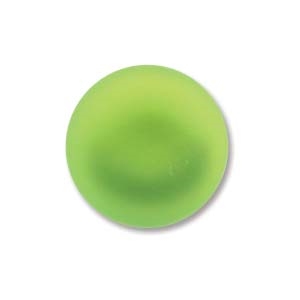 Lunasoft Cabochon - 14mm Round - Lime - Sold Individually