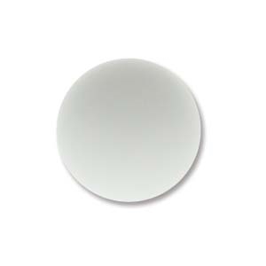 Lunasoft Cabochon - 14mm Round - Opaque White - Sold Individually