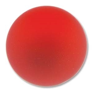 Lunasoft Cabochon - 24mm Round - Matte Cherry - Sold Individually