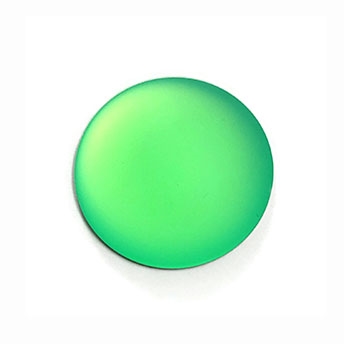 Lunasoft Cabochon - 24mm Round - Neon Green- Sold Individually