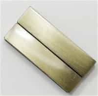Magnetic Clasp - Old Gold Bar - 38x18mm