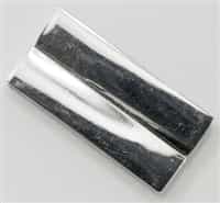 Magnetic Clasp - Shiney Silver Bar - 38x18mm