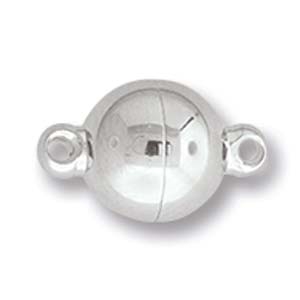 MC012 - 8mm Stainless Steel Magnetic Ball Clasp With Loop