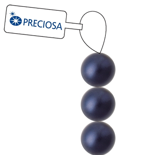 Preciosa Maxima 4mm Pearl - Dark  Blue - 31 Pearls per Strand