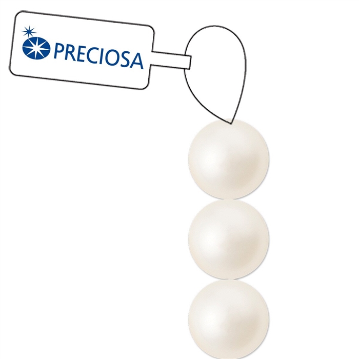 Preciosa Maxima 4mm Pearl - Cream Light Rose - 31 Pearls per Strand