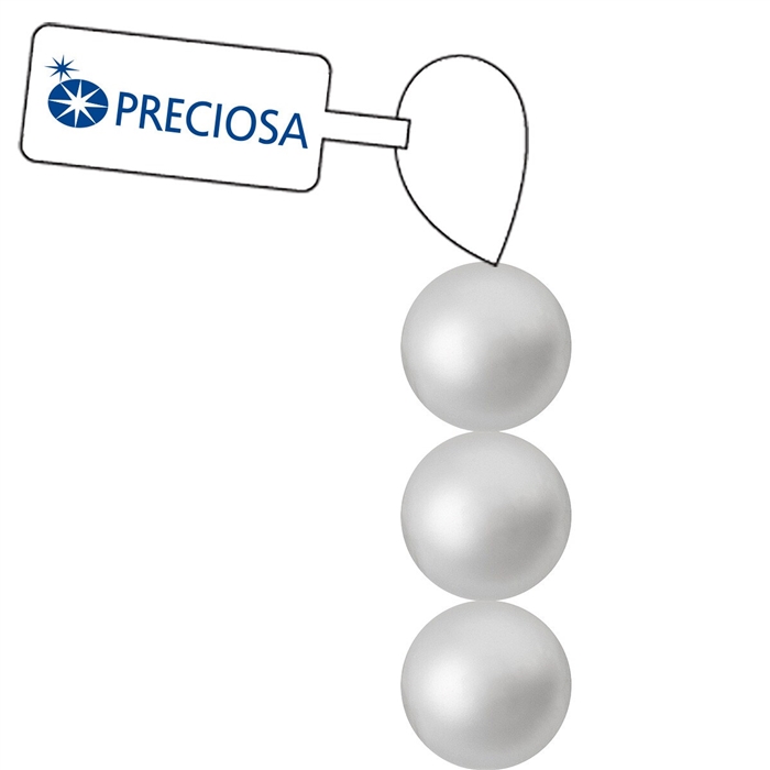 Preciosa Maxima 4mm Pearl - Light Grey - 31 Pearls per Strand