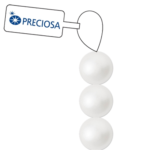 Preciosa Maxima 4mm Pearl - White - 31 Pearls per Strand