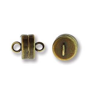 MGN13ABP - Magnetic Clasp 7mm Antique Brass Plate