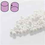 MinosÂ® par PucaÂ® : MNS253-03000-14400 - Opaque White Luster - 4 Grams - Approx 90-95 Beads