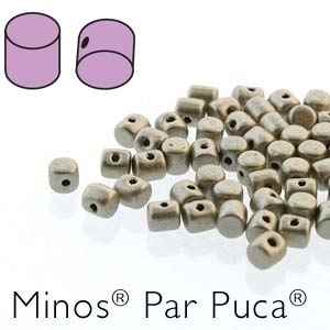Minos par Puca : MNS253-23980-79080 - Matte Metallic Beige - 4 Grams - Approx 95-100 Beads