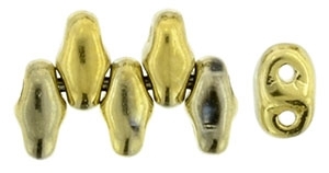 MiniDuo-26440 - MiniDuo 2/4mm : Polished Brass - 25 Count