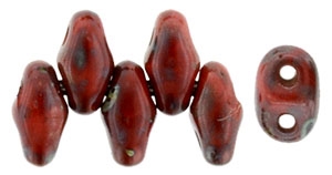 MiniDuo-T9320 - MiniDuo 2/4mm : Opaque Red - Picasso - 25 Count