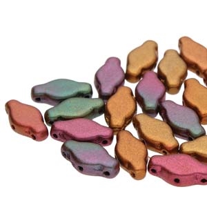 NAV61200030-01640 - Navette Beads 6x12mm Violet Rainbow - 25 Count