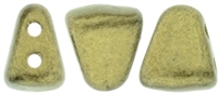 NIB-BIT-79080 - NIB-BIT 6/5mm : Metallic Suede - Gold - 25 Count