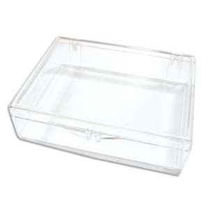 Organizer Clear Plastic Box for Flip Top Tubes - 4 5/8 x 3 1/2