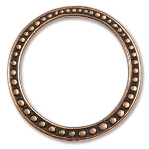 PAC112 - Antique Copper 25mm Loop - 1 Piece