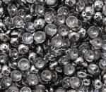 PB-00030-27401 - Czech Piggy Beads 4x8mm - Crystal Chrome - 25 Beads