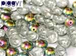 PB-00030-28101 - Czech Piggy Beads 4x8mm - Crystal Vitrail - 25 Beads