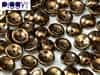 PB-23980-14415 - Czech Piggy Beads 4x8mm - Jet Bronze - 25 Beads