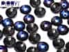 PB-23980-22201 - Czech Piggy Beads 4x8mm - Jet Azuro - 25 Beads