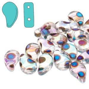 PD8500030-27894DO - Crystal Full AB Azuro Dot - PaisleyDuo 8x5mm - 25 Count