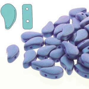 PD8502010-24510 - PaisleyDuo 8x5mm - Tropical Blue Grape - 25 Count