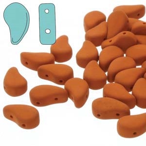 PD8502010-29525 - PaisleyDuo 8x5mm - Matte Velvet Carrot - 25 Count