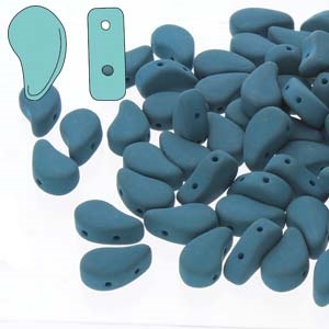 PD8502010-29530 - Matte Velvet Dark Teal - PaisleyDuo 8x5mm - 25 Count