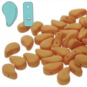 [ 2-2-B-1 ] PD8502010-29536 - Matte Velvet Mustard - PaisleyDuo 8x5mm - 25 Count