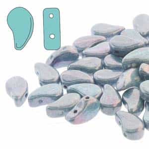 [ 2-2-B-2 ] PD8503000-14464 - PaisleyDuo 8x5mm - Chalk Blue Luster - 25 Count