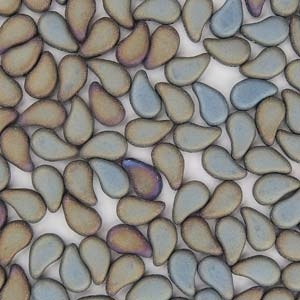 [ 6-1-F-3 ] PD8523980-21115 - PaisleyDuo 8x5mm - Jet Brown Matte Iris - 25 Count
