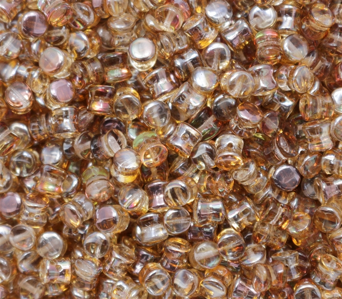 Preciosa Pellet Beads 4x6mm - PE00030-23401 - Crystal Venus - 25 Beads