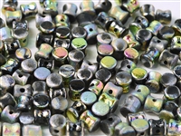 Preciosa Pellet Beads 4x6mm - PE23980-28180 - Etched Jet Vitrail Full - 25 Beads