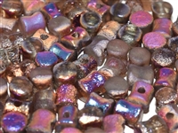 Preciosa Pellet Beads 4x6mm - PE23980-29583- Etched Jet Sliperit Full - 25 Beads
