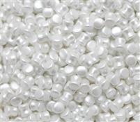 Preciosa Pellet Beads 4x6mm - PE25001 Pastel White - 25 Beads