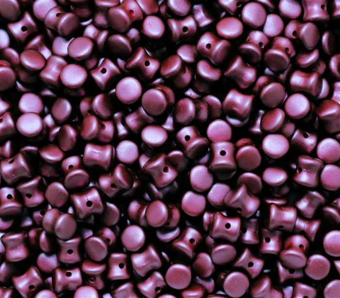 Preciosa Pellet Beads 4x6mm - PE25031 Pastel Burgundy - 25 Beads