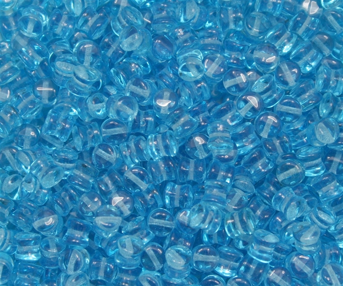 Preciosa Pellet Beads 4x6mm - PE60020 - Aqua - 25 Beads