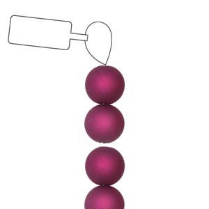 [ TWR ] POL06RN-AM-ST - 6mm Round Polaris Beads - Amethyst - 25 Beads per Strand