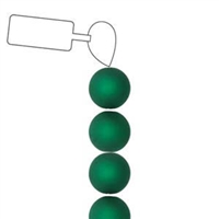 POL06RN-EM-ST - 6mm Round Polaris Beads - Emerald - 25 Beads per Strand