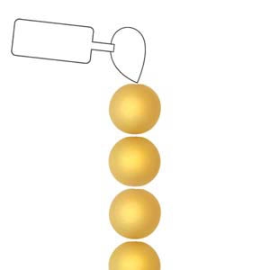 POL06RN-LT-ST - 6mm Round Polaris Beads - Light Colorado Topaz - 25 Beads per Strand