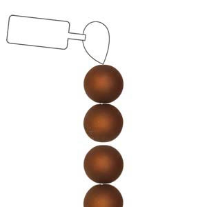[ TWR ] POL06RN-ST-ST - 6mm Round Polaris Beads - Smoked Topaz - 25 Beads per Strand
