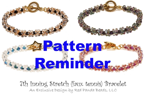 7th Inning Stretch Bracelet Pattern Reminder