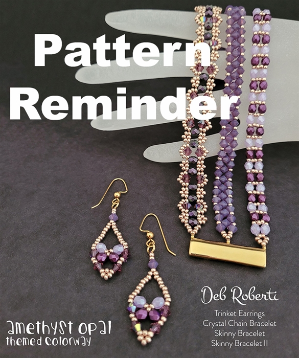 Amethyst Opal themed colorway Pattern Reminder