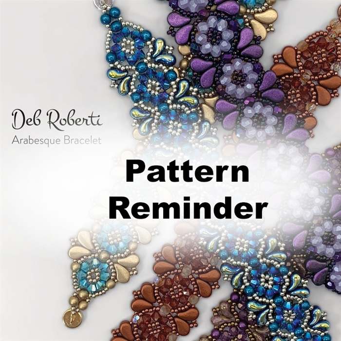 Deb Roberti's Arabesque Bracelet Pattern Reminder